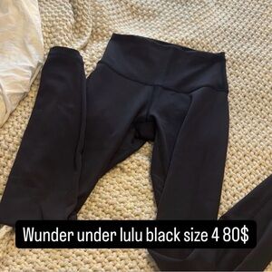 Black High-Waisted Leggings Lululemon